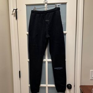 Essentials Black Joggers XS